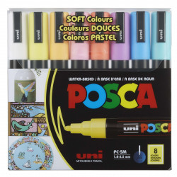 POSCA PC-5M 8/SET SOFT COLOR