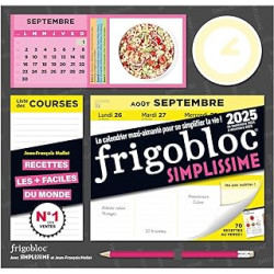 Frigobloc Hebdomadaire 2025 Simplissime (de sept. 2024 à déc. 2025)