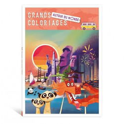 Grands coloriages - Autour du monde