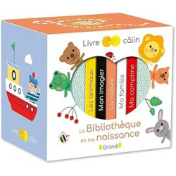 La petite bibliothèque de ma naissance – Coffret 5 albums jeunesse tout-carton – À partir de 6 mois