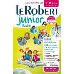 DICTIONNAIRE LE ROBERT JUNIOR ILLUSTRÉ - 7/11 ANS - CE-CM-6E - NOUVELLE ÉDITION