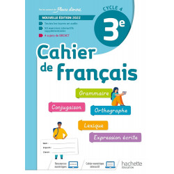 Cahier de Français cycle 4/3e - cahier d'activités - Ed. 2022