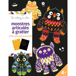 Monstres articulés à gratter - pochette avec accessoires