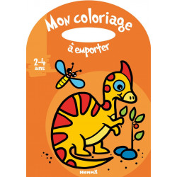 MON COLORIAGE À EMPORTER - DINO ORANGE