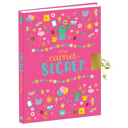 MON CARNET SECRET GIRLY - JOURNAL INTIME AVEC CADENAS À COMPLÉTER