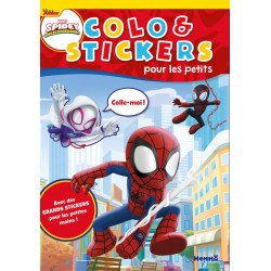 MARVEL SPIDEY ET SES AMIS EXTRAORDINAIRES - COLO & STICKERS POUR LES PETITS