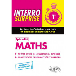 SPÉCIALITÉ MATHS - PREMIÈRE