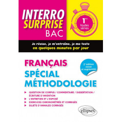 FRANÇAIS 1RES SPÉCIAL MÉTHODOLOGIE