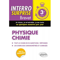 PHYSIQUE CHIMIE 3E CYCLE 4 BREVET