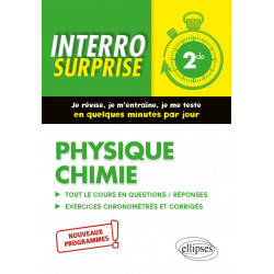 PHYSIQUE CHIMIE - SECONDE - NOUVEAUX PROGRAMMES