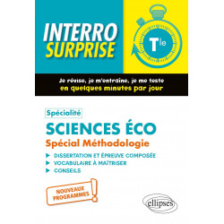 SPÉCIALITÉ SCIENCES ÉCO TLE