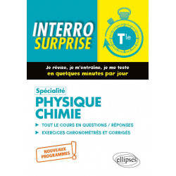 SPÉCIALITÉ PHYSIQUE-CHIMIE - TERMINALE - NOUVEAUX PROGRAMMES