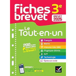 Fiches brevet - Le tout-en-un Brevet 2025 (toutes les matières)