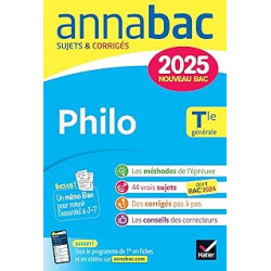 Annales du bac Annabac 2025 Philo Tle générale