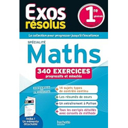 Exos résolus spécialité Maths 1re