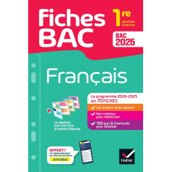 FICHES BAC - FRANÇAIS 1RE GÉNÉRALE & TECHNO BAC 2025