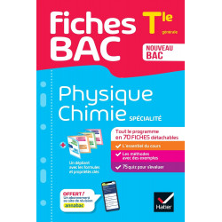 FICHES BAC - PHYSIQUE-CHIMIE TLE (SPÉCIALITÉ) - BAC 2025