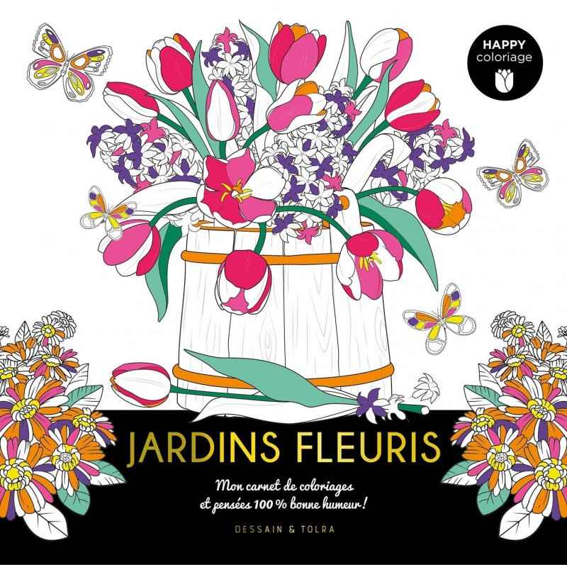 MANDALAS HAPPY COLORIAGE JARDINS FLEURIS9782295015747