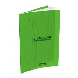 CAHIER POLYPRO 17*22 CONQUERANT 96 P VERT
