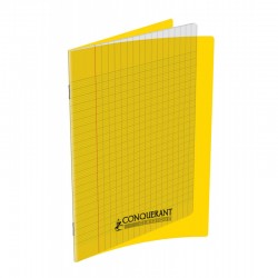 CAHIER POLYPRO 17*22 CONQUERANT 96 P JAUNE