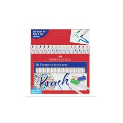 Faber-Castell Connector Brush Pen 30Pc 1Pck