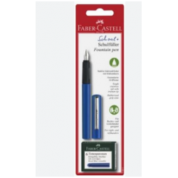 STYLO A PLUME BLEU + CARTOUCHE