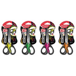 CISEAUX SENSOFT FLUO 13 CM EN BLIST