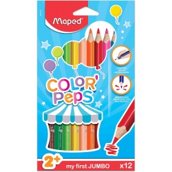 CRAYON DE COULEUR MAXI  DE 12