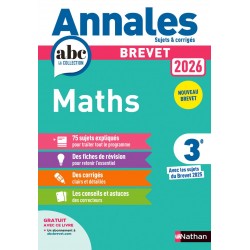 ANNALES ABC DU BREVET 2026 - MATHS 3E