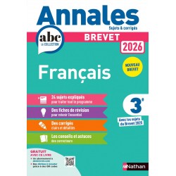 ANNALES ABC DU BREVET 2026 - FRANÇAIS 3E
