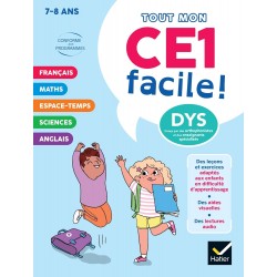 MON CE1 FACILE ! ADAPTÉ AUX ENFANTS DYS OU EN DIFFICULTÉ D'APPRENTISSAGE - 8 ANS