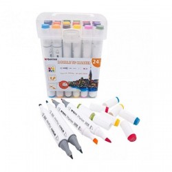 DOUBLE TIPS MARKER – 24 COLOURS M&G6942109585955