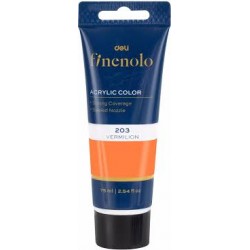 Deli Finenolo Acrylic Paint Tube 75 ml VERMILION
