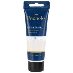 Deli Finenolo Acrylic Paint Tube 75 ml TITANIUM WHITE