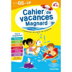 Cahier de vacances 2026, de la GS vers le CP 5-6 ans