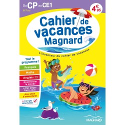 Cahier de vacances 2026, du CP vers le CE1 6-7 ans