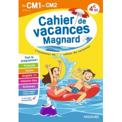 Cahier de vacances 2026, du CM1 vers le CM2 9-10 ans