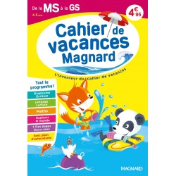 Cahier de vacances 2026, de la MS vers la GS 4-5 ans