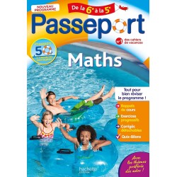 PASSEPORT - MATHS DE LA 6E À LA 5 E - CAHIER DE VACANCES 2026