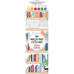 Lecture romance - Mes marque-pages à colorier