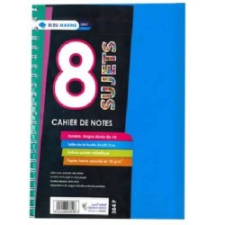 CAHIER DE NOTES 8 SUJETS 384P SPIRAL SEYES