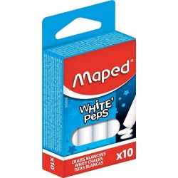 Craies Blanches Maped White'Peps - 10 Pièces