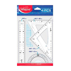 Maped - Kit de traçage 4 pièces 20 cm