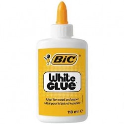 BIC Colle blanche bois et papier