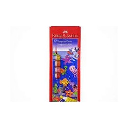 Faber‑Castell Tempera Paints, 9Ml Tubes- Set Of 12