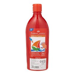 Faber-Castell Bouteille Gouache Peinture Ready Mix Tempera 500ml -ROUGE