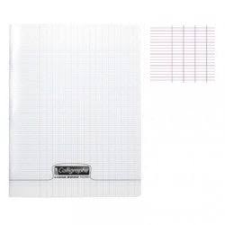 CAHIER PIQUE 96P SEYES A5 90GRS C/POLY TRANSP