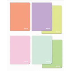 UN CAHIER ANCOR 17*22 POLYPRO PASTEL 96P