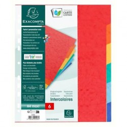 6 INTERCALAIRES DE  EXACOMPTA