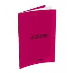 CAHIER POLYPRO 17*22 CONQUERANT 96 P ROSE